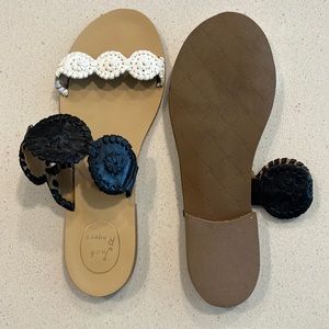 Like New Black & White Jack Rogers Sandals Size 9.5